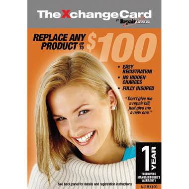 Repair Master A-RMX100N XchangeCard 1-Year Warranty Replacement Service Plan