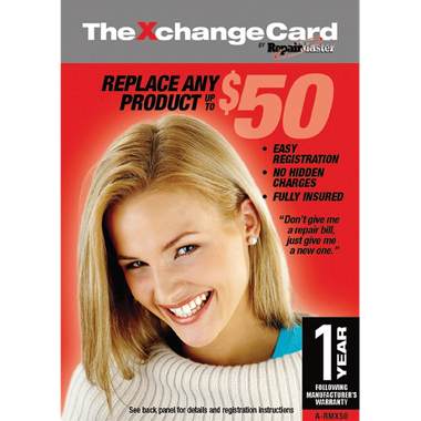 Repair Master A-RMX50 XchangeCard 1-Year Warranty Replacement Service Plan