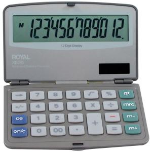 ROYAL 29305Y Folding Solar Calculator