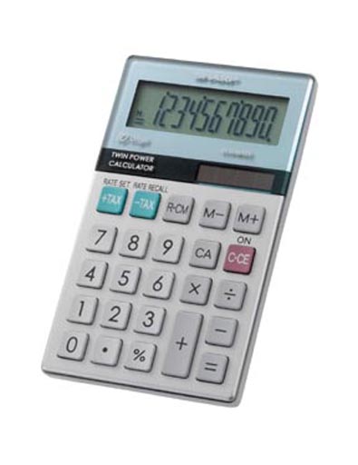 SHARP EL377MB 10 DIGIT CALCULATOR WITH PUNCTUATION