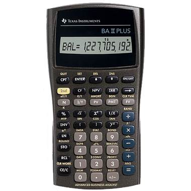 Texas Instruments BAII Plus Business Calculator