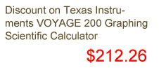 Discount on Texas Instruments VOYAGE 200 Graphing Scientific Calculator