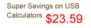Super Savings on USB Calculators